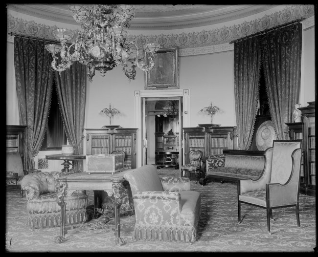 Каким был интерьер Белого Дома в XIX века