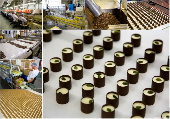 Как в России делают шоколадные конфеты