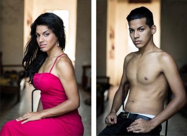Кубинские транссексуалы — до и после смены пола