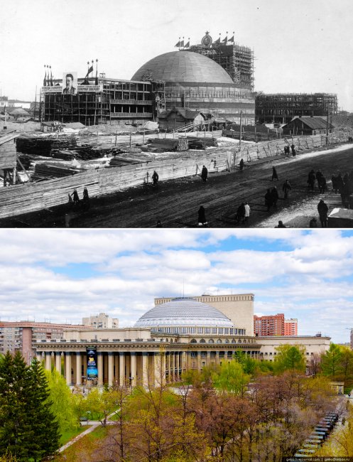 Новосибирск тогда и сейчас