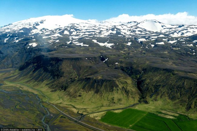 Исландия с самолета