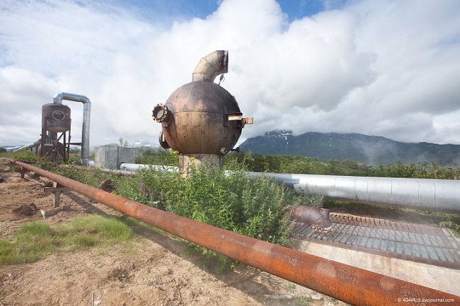Геотермальная электростанция на Камчатке