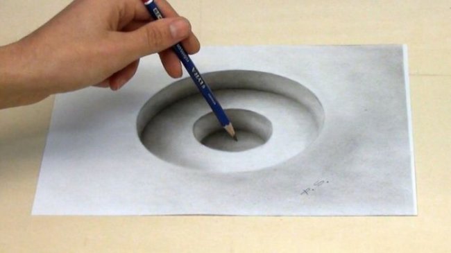 Потрясающие 3D-рисунки на обычной бумаге
