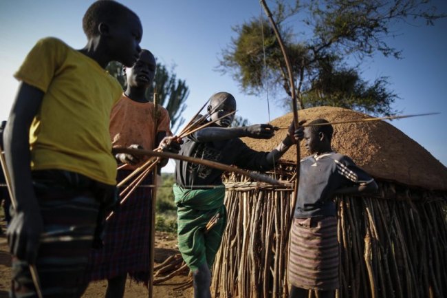 Лучники племени Покот из Кении