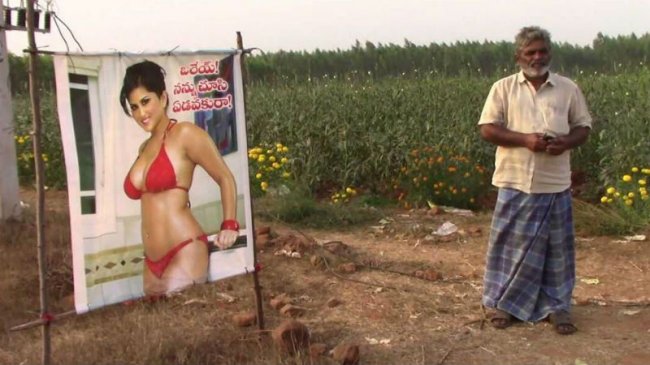 Плакат с порнозвездой для защиты урожая от сглаза